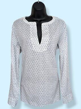 J. Crew Metallic Stripe Tunic Top